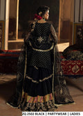 Black embroidered partywear set